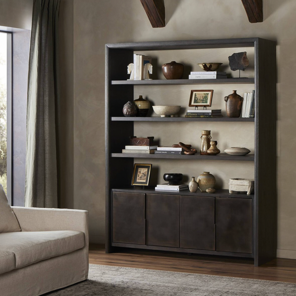 Arlington Bookcase - Espresso Oak Veneer