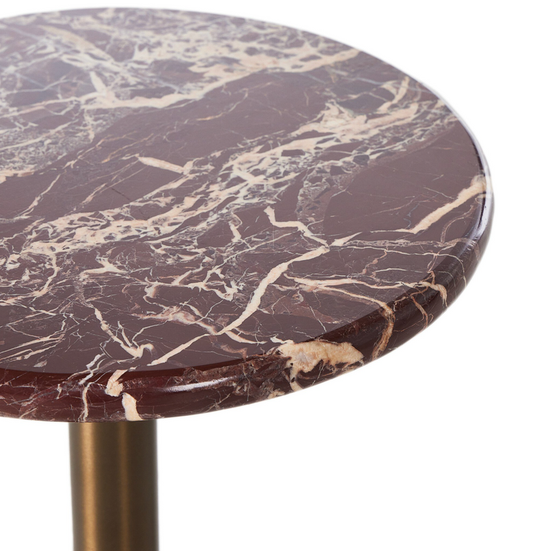 Reeves End Table - Garnet Marble