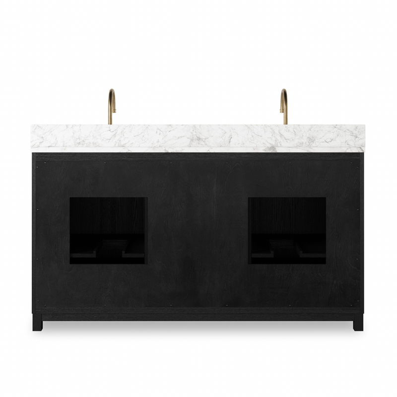 Millie Double Vanity - Satin Drifted Black