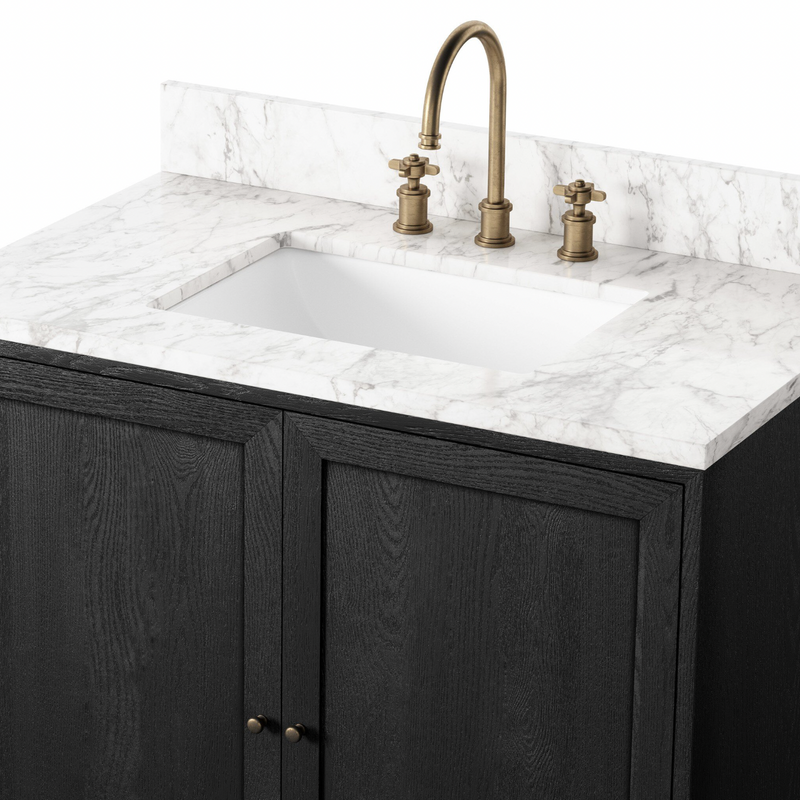 Millie Single Vanity - Satin Drifted Black