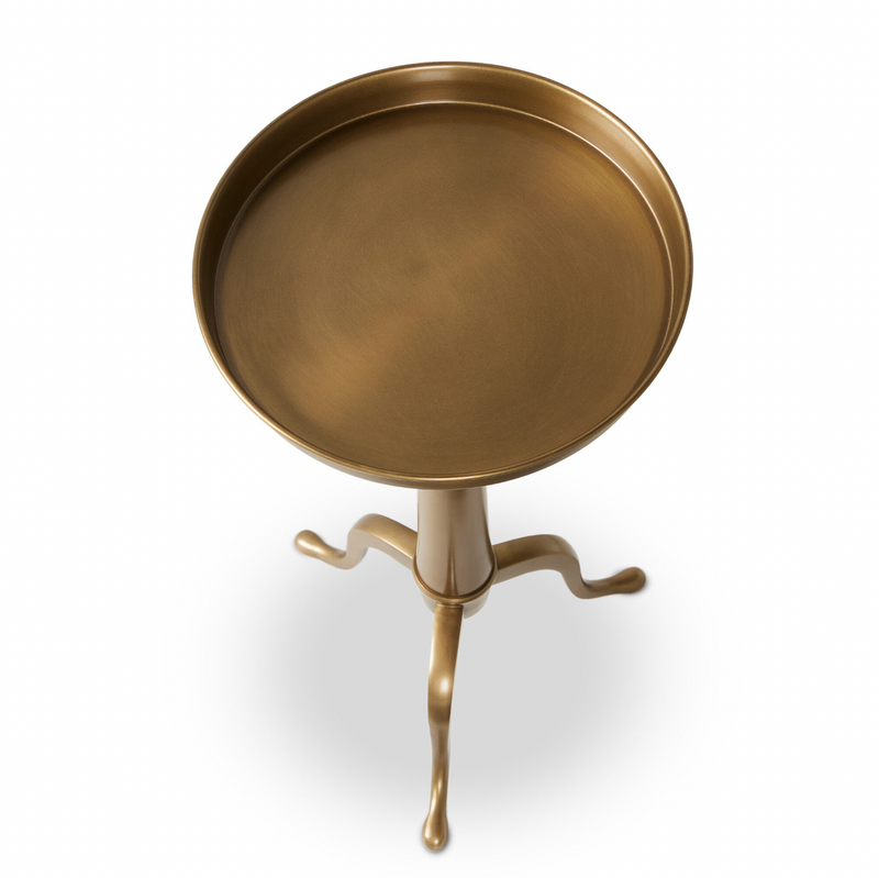 Umi End Table - Dark Matte Brass