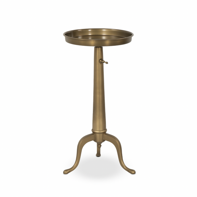 Umi End Table - Dark Matte Brass