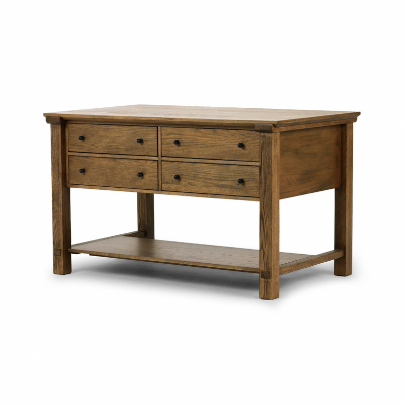 Gardendale Small Kitchen Island - Tan Oak