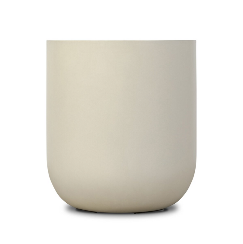 Ivan Round End Table - White