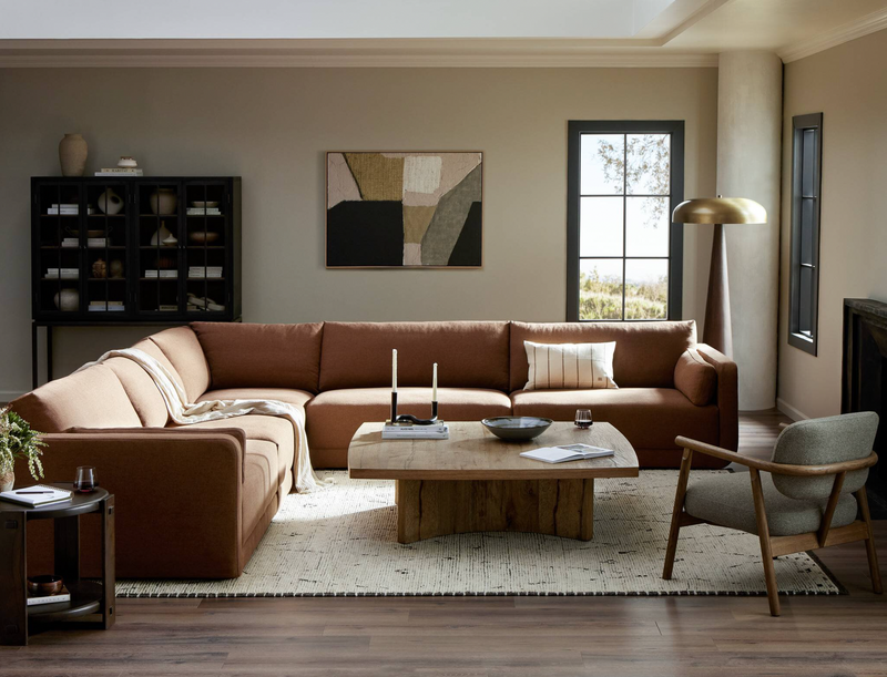 Two Tier End Table - Matte Brown