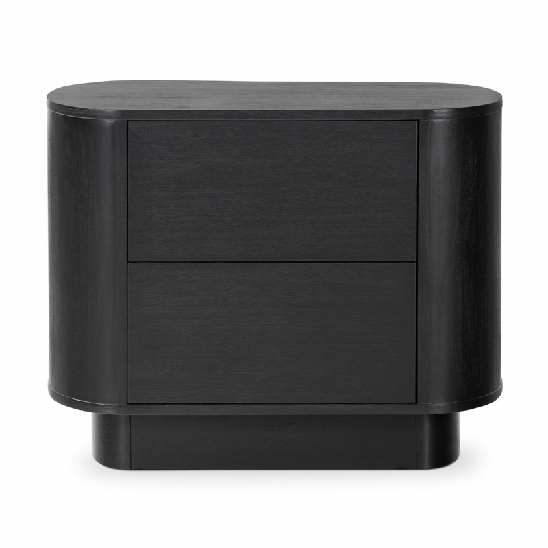 Paden Nightstand - Aged Black Acacia