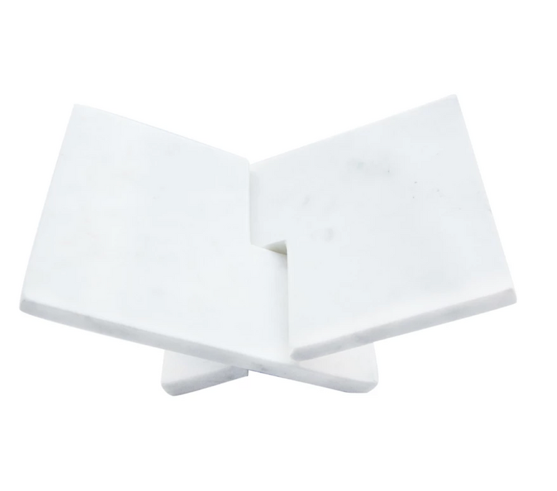 Interlocking Marble Book Holder