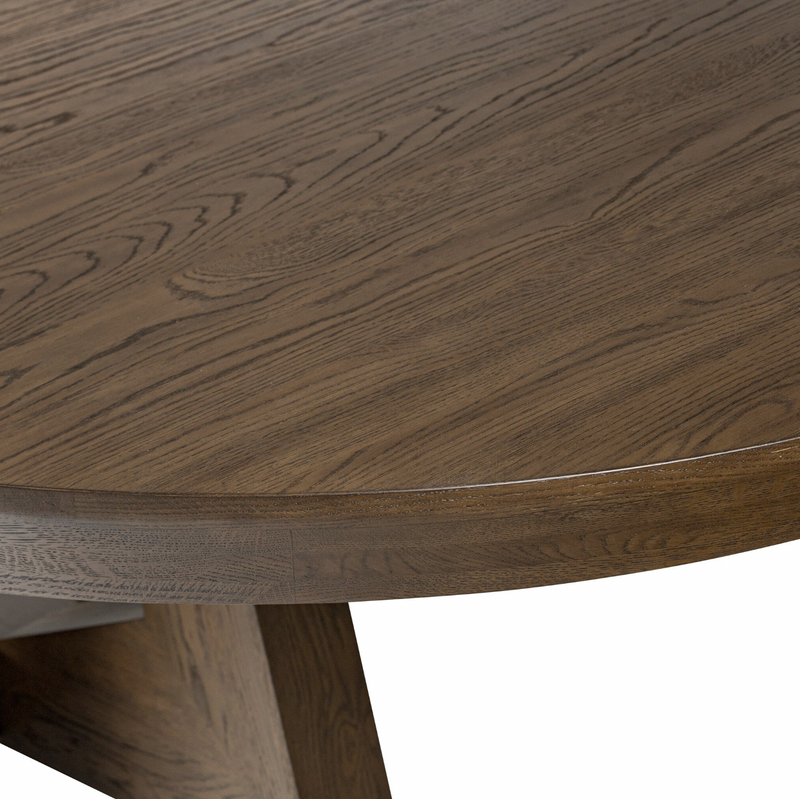 Zelda Round Extension Dining Table - Fawn Oak