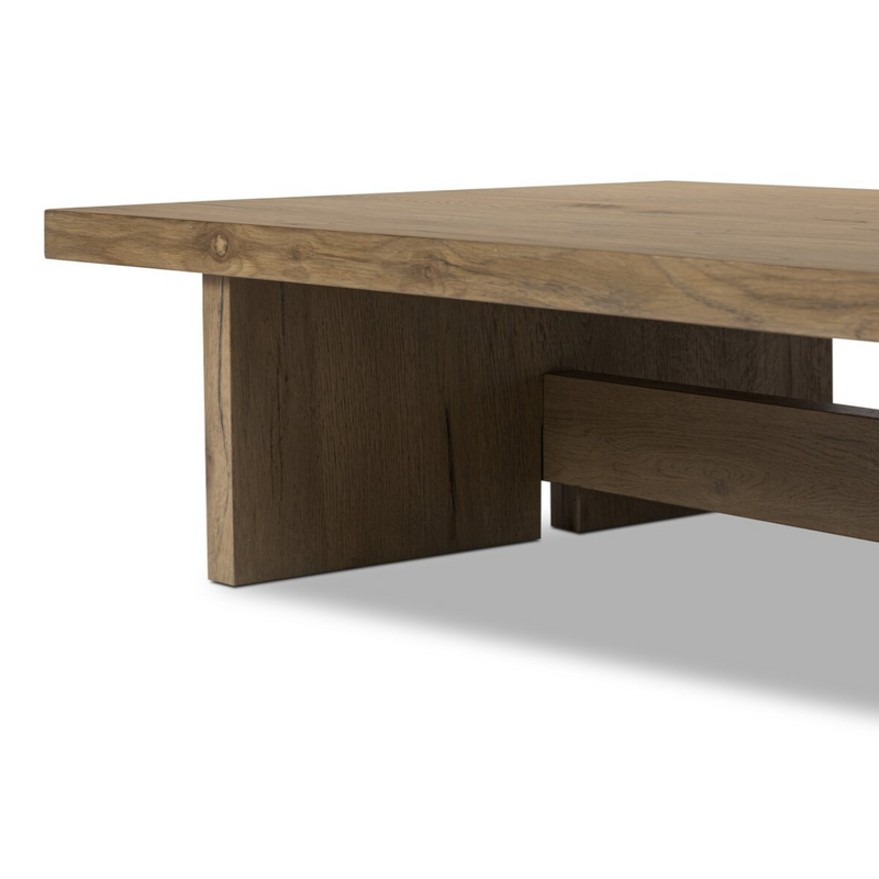 Isaac Coffee Table - Rubbed Light Oak Veneer