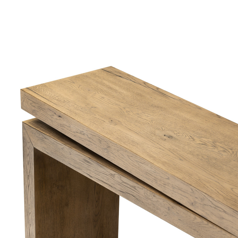 Matthes Console Table - Rustic Grey Oak