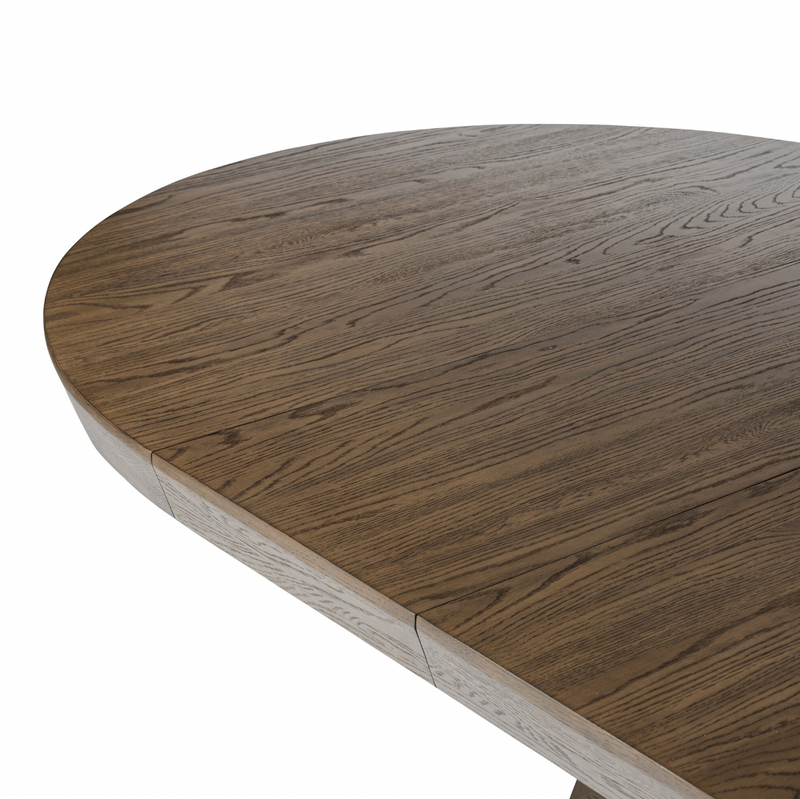 Zelda Round Extension Dining Table - Fawn Oak