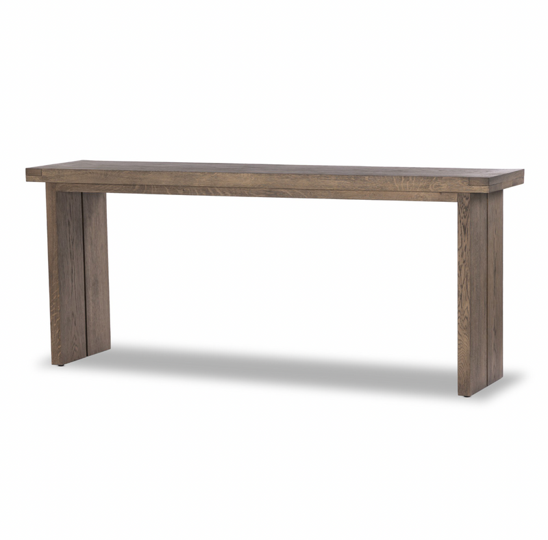 Warby Console Table - Worn Oak Veneer