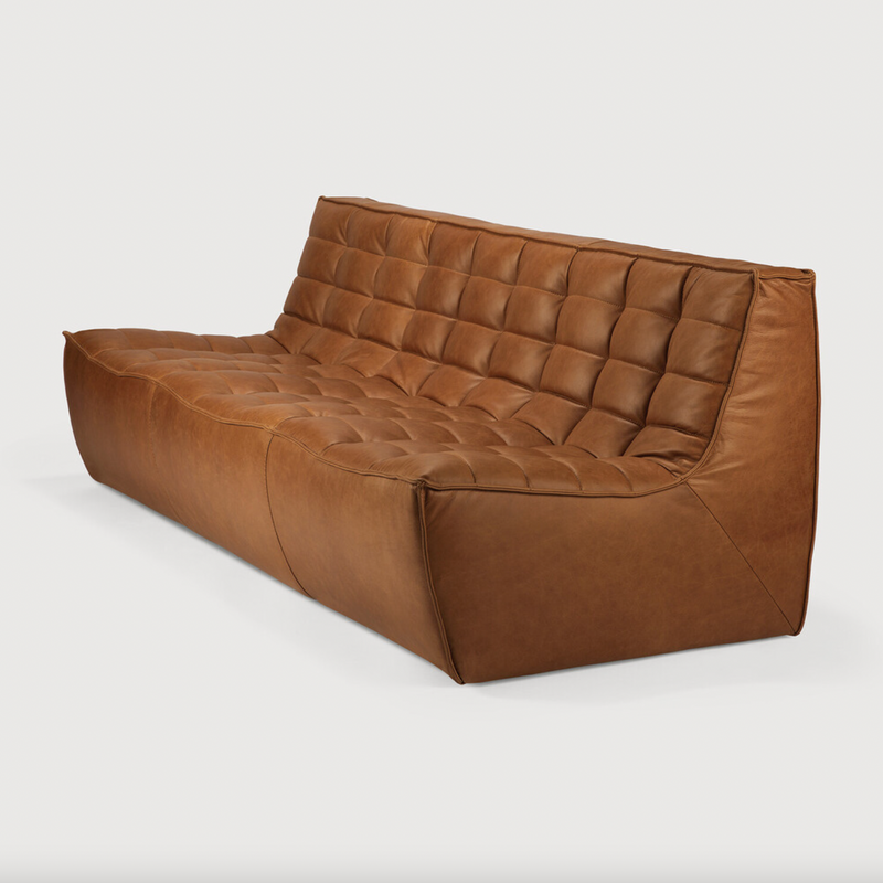 N701 Triple Seater Sofa - Old Saddle