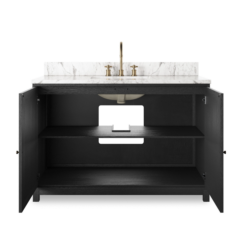 Millie Single Wide Vanity - Satin Drifted Black