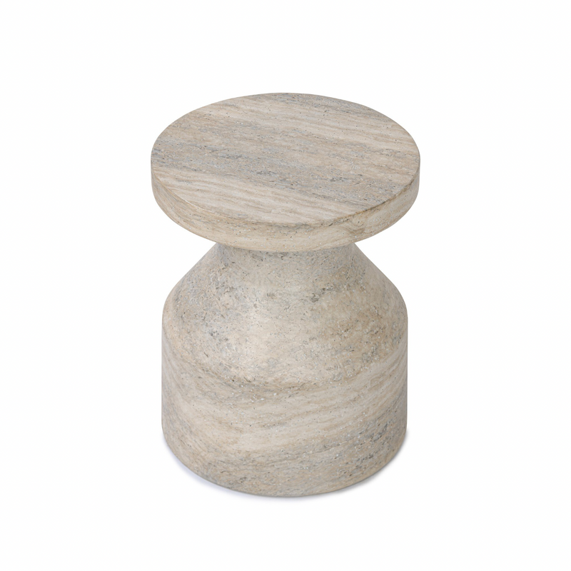 Odeon Side Table - Textured Sandy Grey