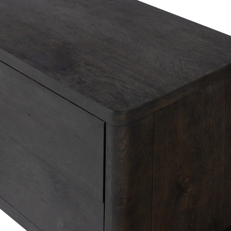 Noeline Nightstand - Smoked Black Oak Veneer