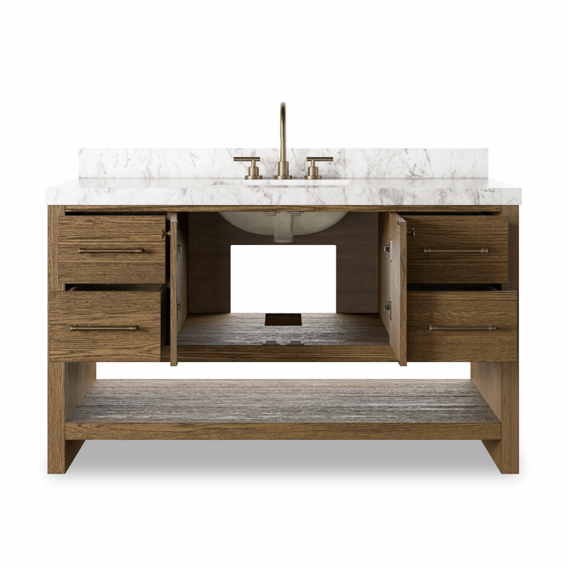 Anthem Single Wide Vanity - Washed Natural Oak