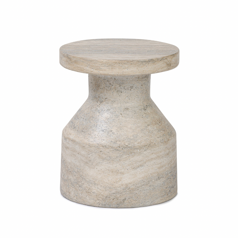 Odeon Side Table - Textured Sandy Grey