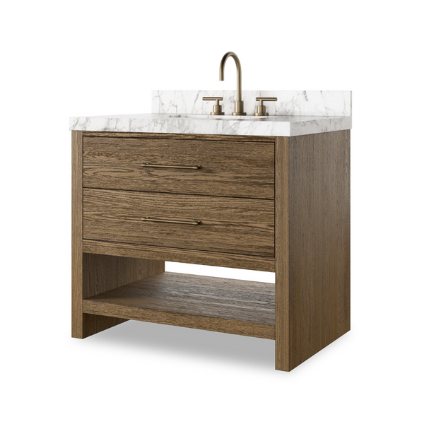 Anthem Single Vanity - Washed Natural Oak