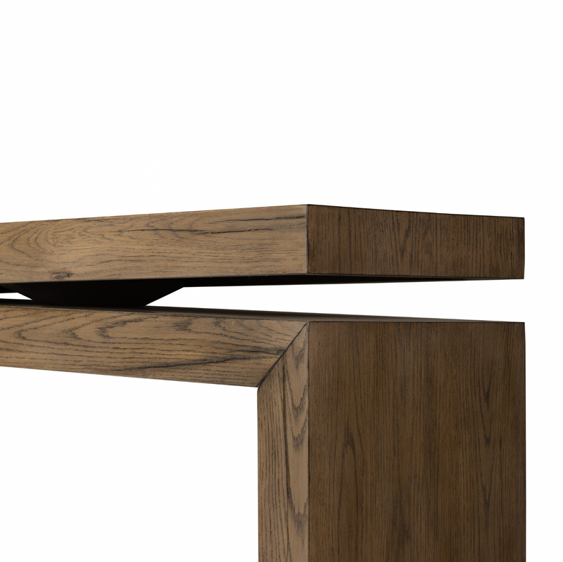 Matthes Console Table - Rustic Grey Oak