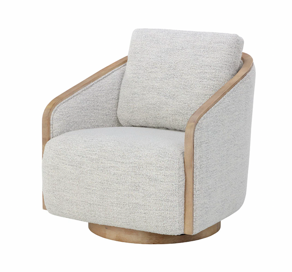 Ethan Swivel Chair - Merino Cotton