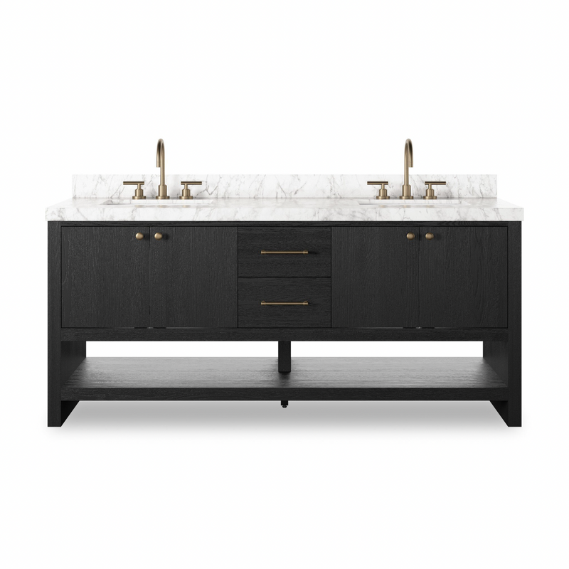 Anthem Double Vanity - Black Wash Oak