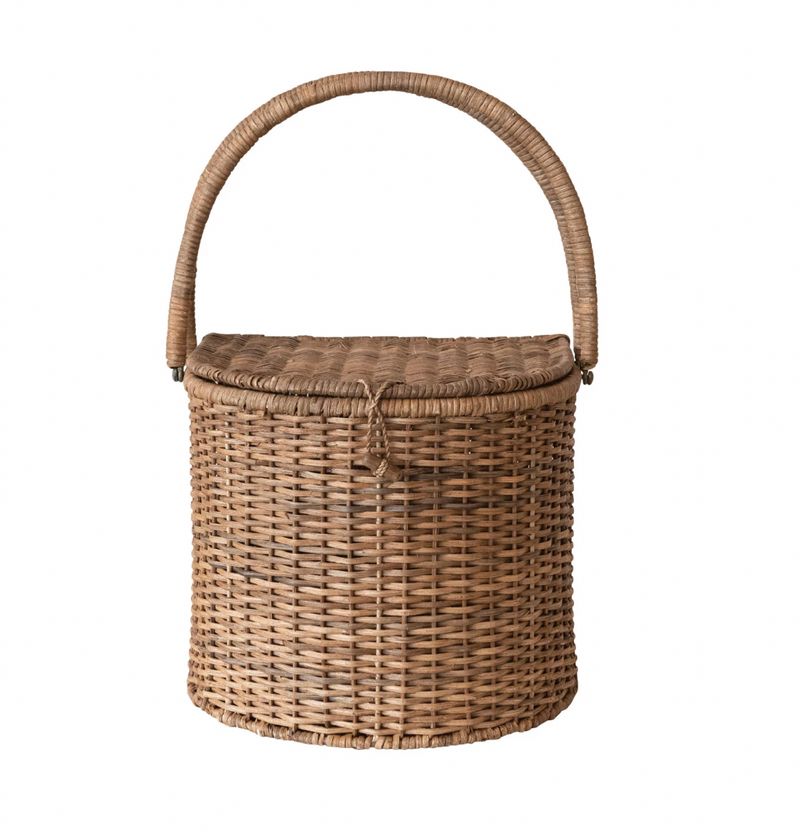 Rattan Wicker Picnic Basket