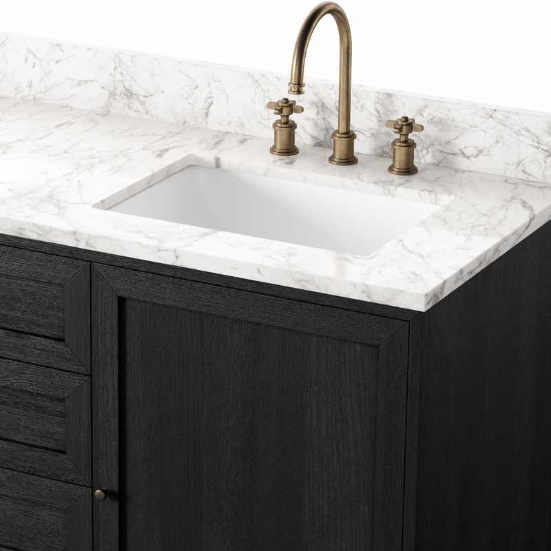 Millie Double Vanity - Satin Drifted Black