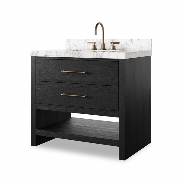 Anthem Single Vanity - Black Wash Oak