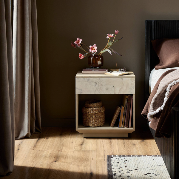 Journey Nightstand - White Mahogany