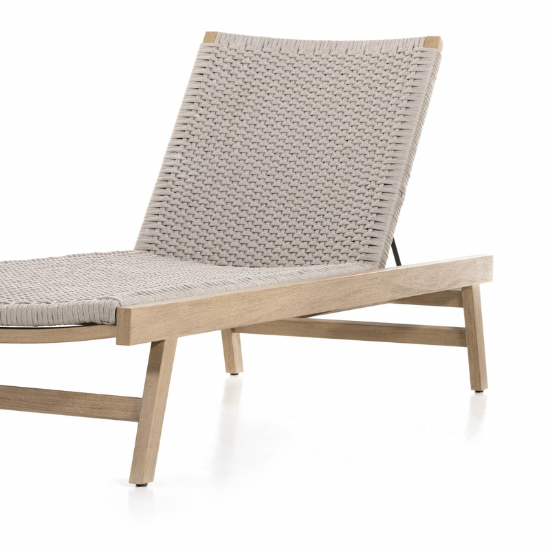 Delano Outdoor Chaise - Washed Brown