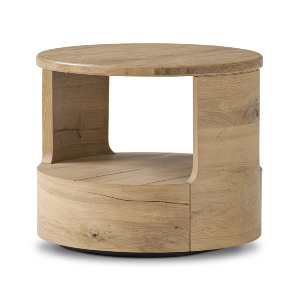 Matheus End Table - Natural Reclaimed French Oak