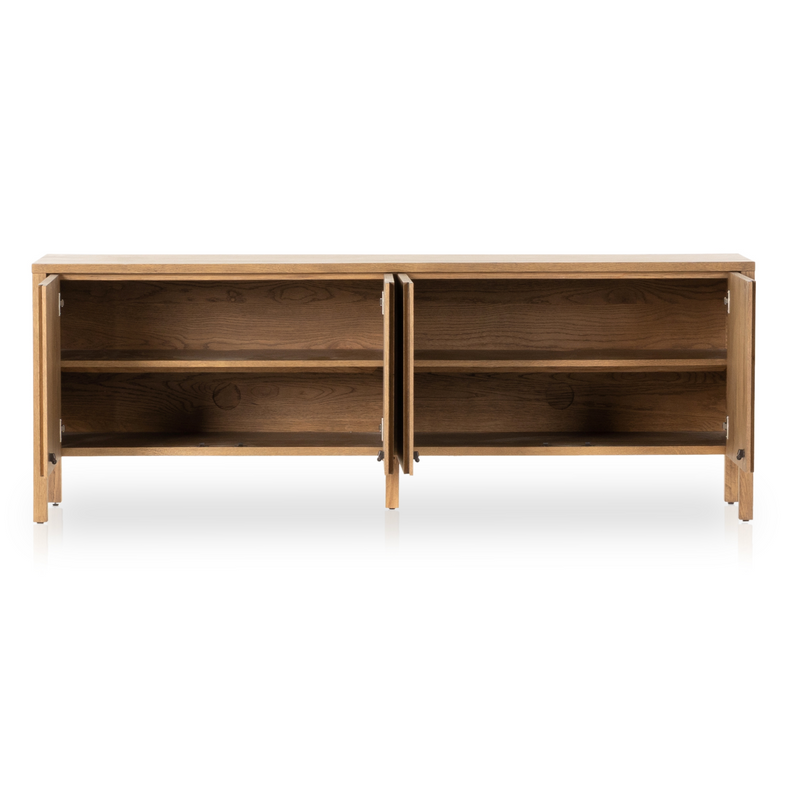 Riggs Media Console - Amber Oak