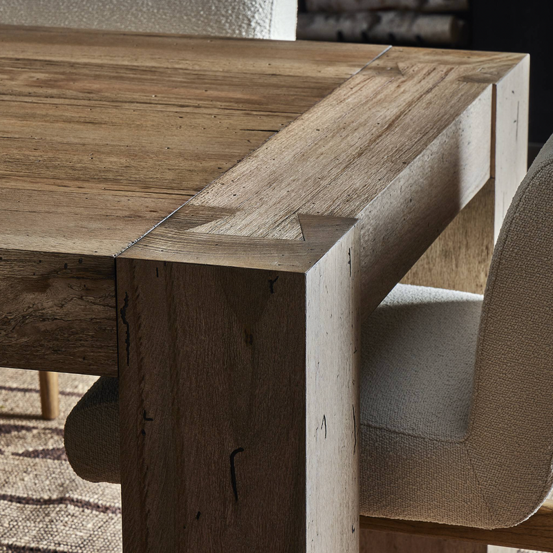 Abaso Dining Table - Rustic Wormwood