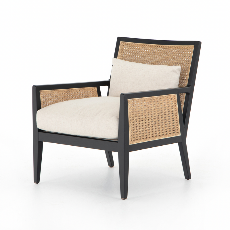 Antonia Cane Chair - Brushed Ebony