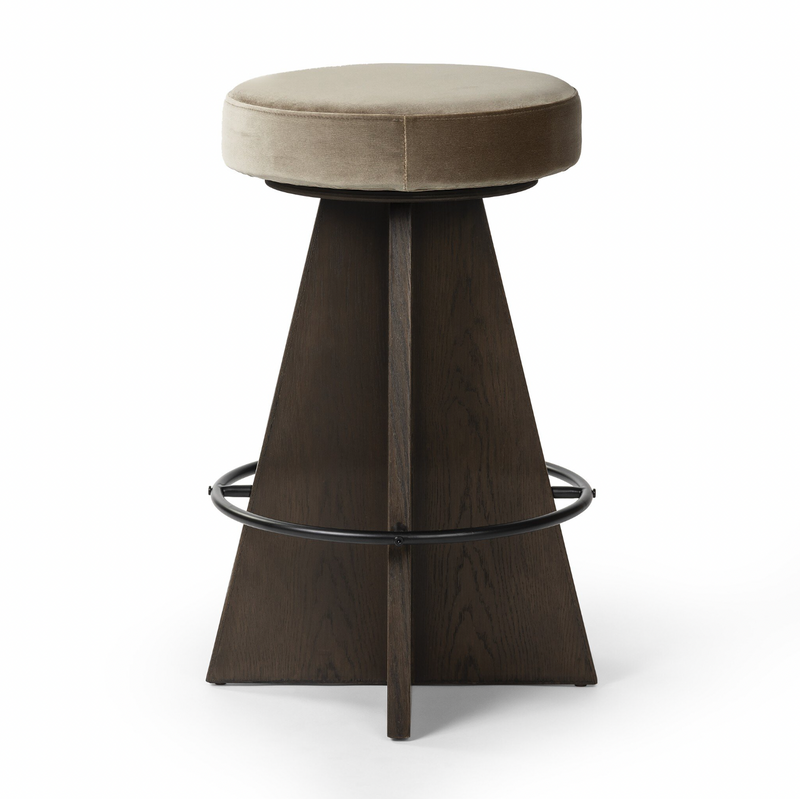 Damon Swivel Stool - Sapphire Khaki