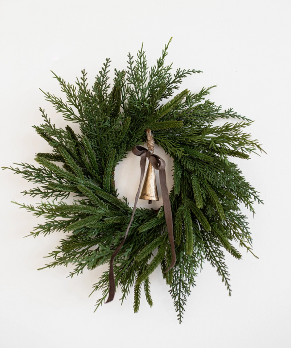 Norfolk and Cypress Real Touch Mix Wreath Mini