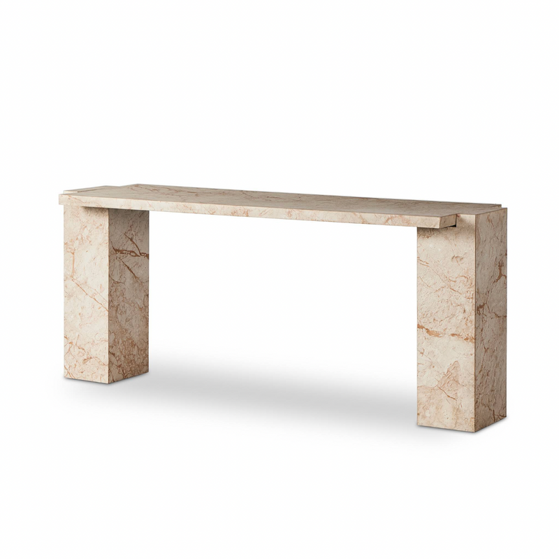 Romano Console Table - Desert Taupe Marble