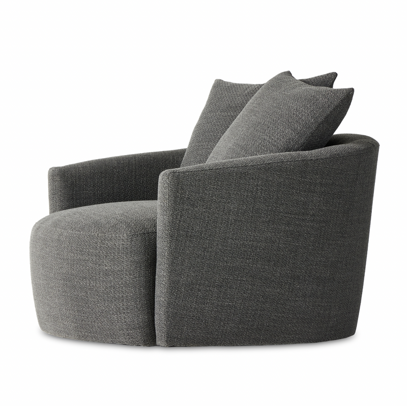 Chloe Swivel Chair - Gibson Smoke