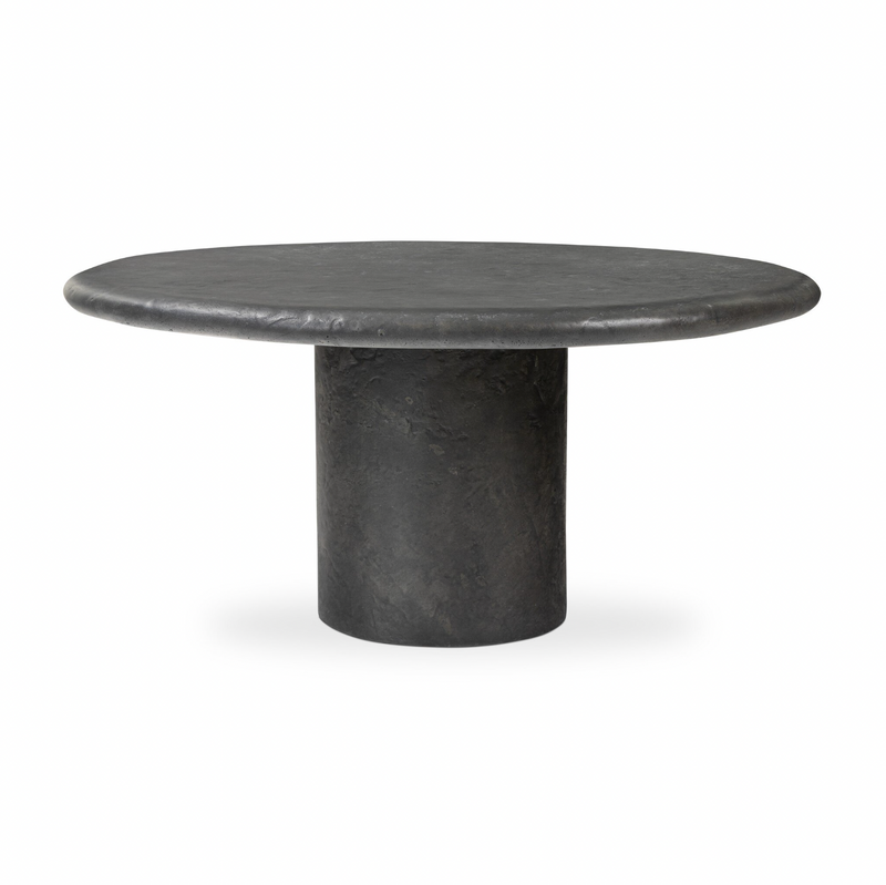 Bonnie Coffee Table - Textured Black Concrete