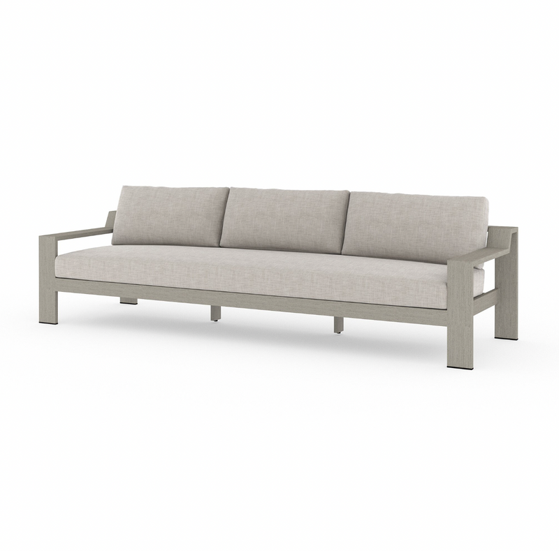 Monterey Outdoor Sofa, Weathered Grey - Venao Grey