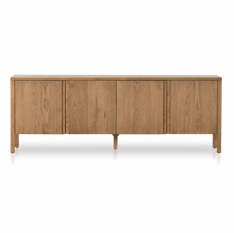 Riggs Media Console - Amber Oak