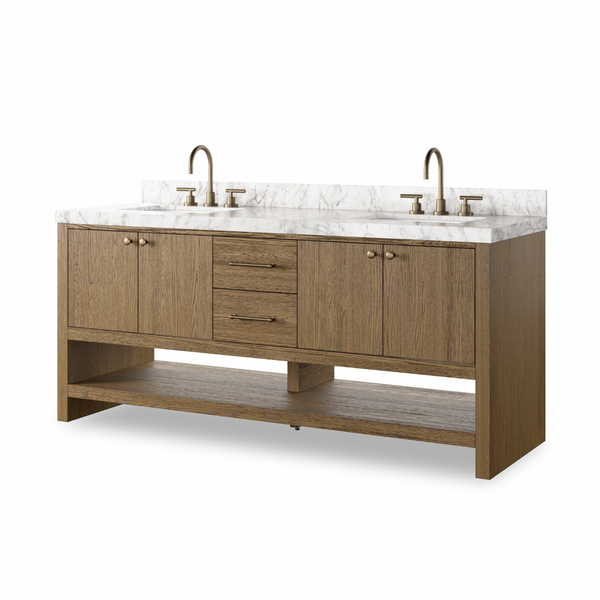 Anthem Double Vanity - Washed Natural Oak