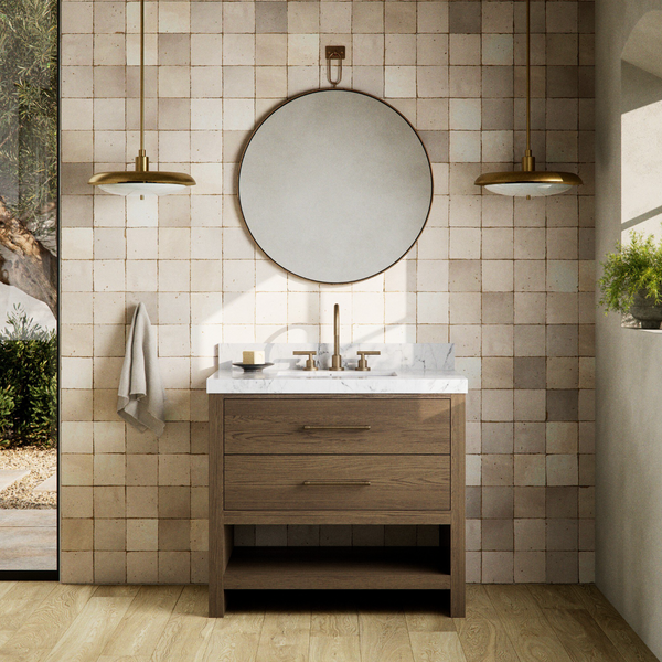 Anthem Single Vanity - Washed Natural Oak