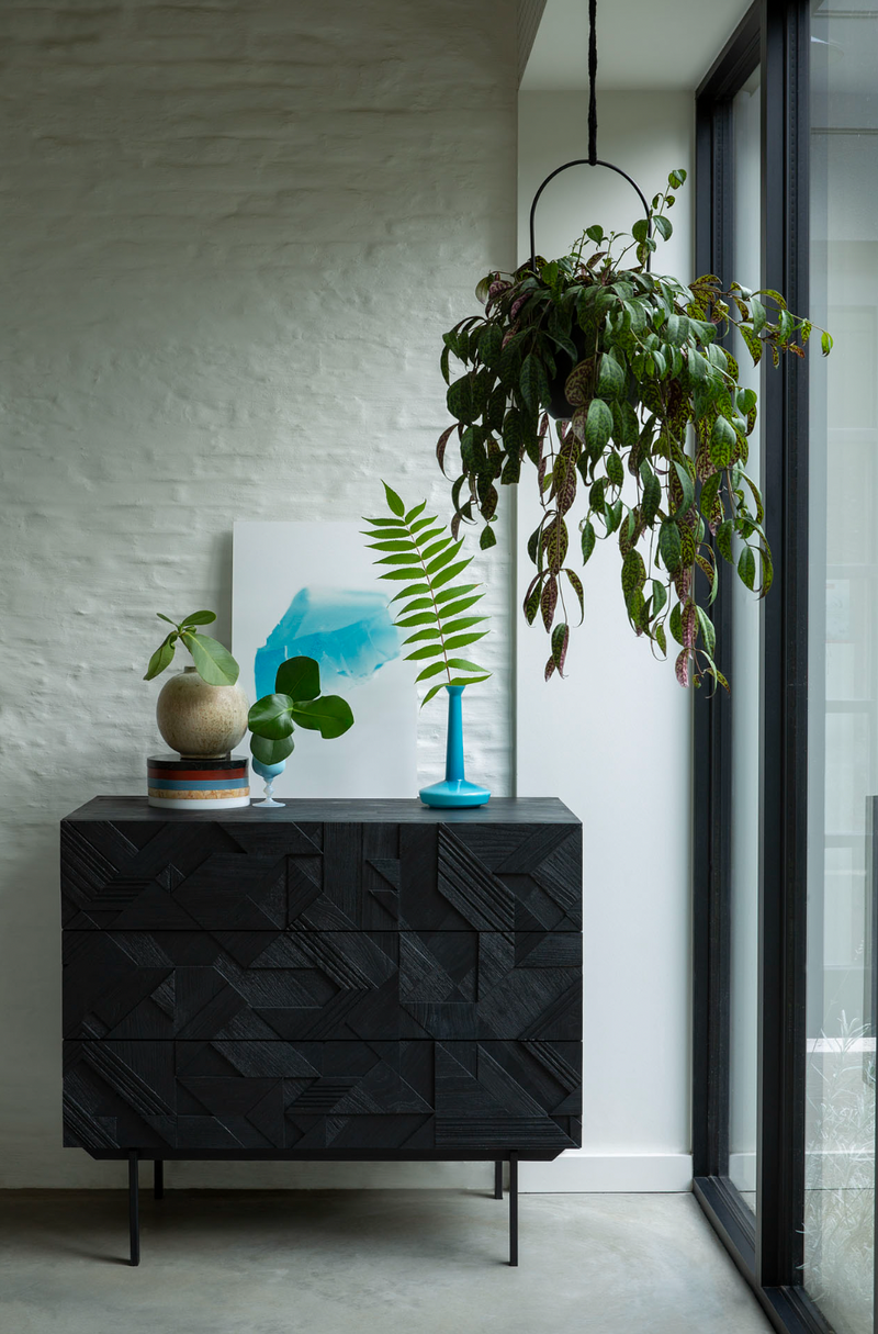 Graphic Dresser - Teak Black