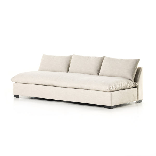 Grant Armless 3 Seater - Oatmeal