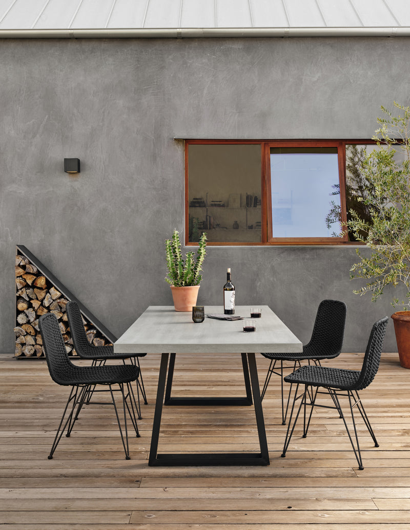 Dema Outdoor Dining Chair - Dark Grey