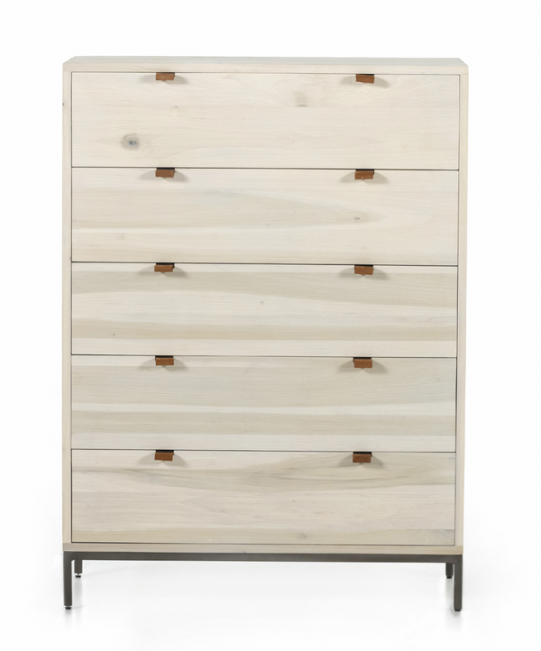 Trey 5 Drawer Dresser - Dove Poplar