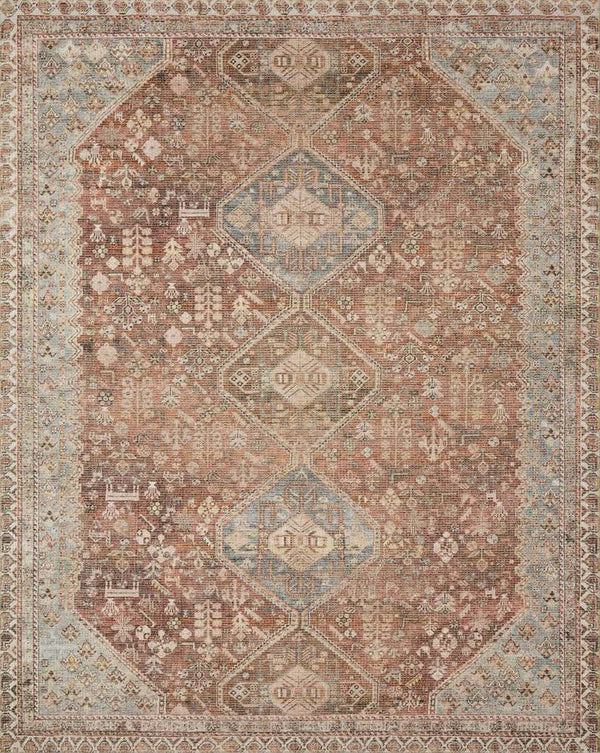 Deven Spice and Sky Area Rug