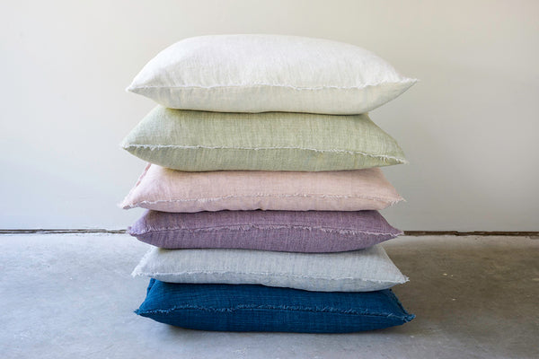 Lina Linen Pillow Chambray